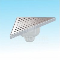 CANAL SCURGERE DUS VERTICAL TRIUNGHI D.50 20*20CM 360* G.INOX